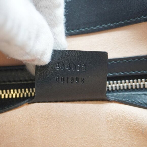 Gucci Dionysus Medium Web Leather Hobo Shoulder Bag Black - Picture 11 of 13